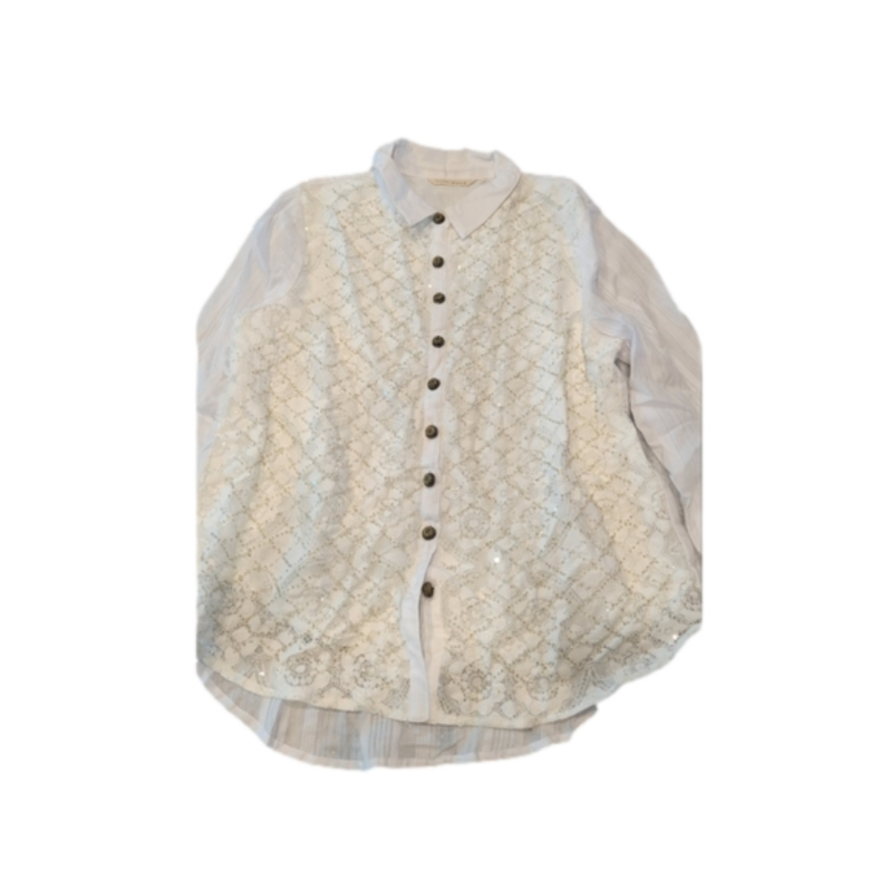 Soft Surroundings Sequin Blouse